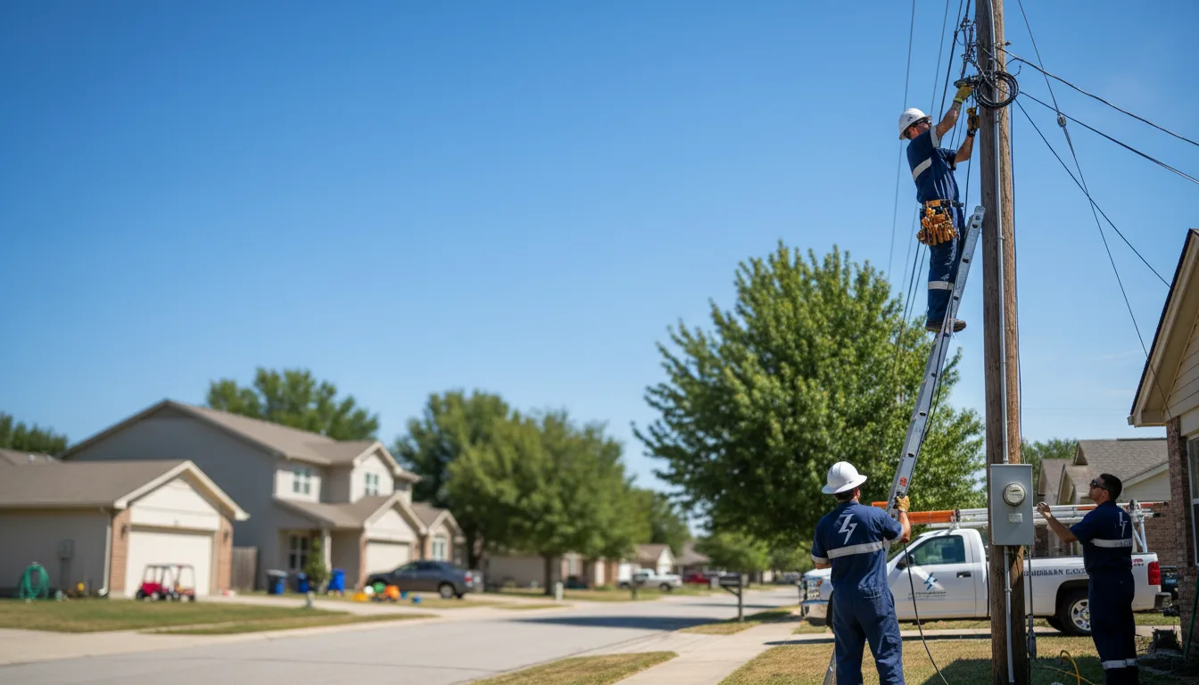 Residential electrician providing installation services in Bloomfield, IA
